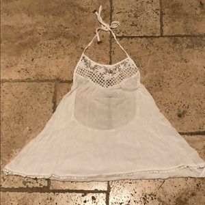 White Halter Top